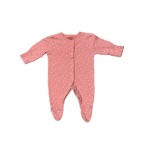 2 Pack Girls 0-1 M Bottom Up Pajama Bundle - Picture 2 of 3